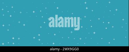 Blanc plus symboles de différentes tailles et opacité sur fond bleu. Motif abstrait de croix médicale ou mathématique plus pictogramme. Vecteur Illustration de Vecteur