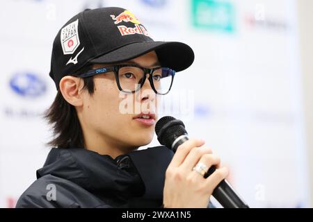 Tokyo, Japon. 29 mars 2024. Ryoyu Kobayashi (JPN) saut à ski : Ryoyu Kobayashi assiste à la conférence de presse de synthèse de la saison 2023-24 à Tokyo, Japon . Crédit : Yohei Osada/AFLO SPORT/Alamy Live News Banque D'Images