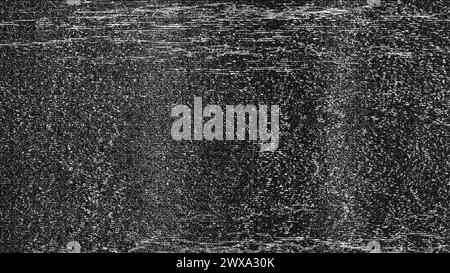 Texture de bruit blanc sur l'écran du téléviseur. Problèmes techniques, fond monochrome Banque D'Images
