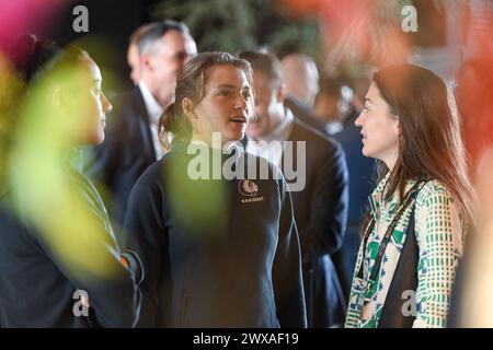 Tubeke, Belgique. 29 mars 2024. Riet Maes photographié lors de Nieuwe Strategie vrouwenvoetbal, le vendredi 29 mars 2024 à Tubeke, Belgique . Crédit : Sportpix/Alamy Live News Banque D'Images