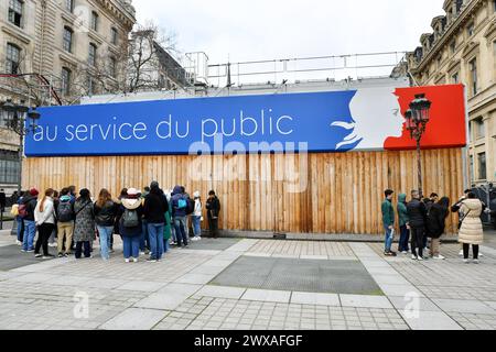 Préfecture des services administratifs - Paris - France Banque D'Images