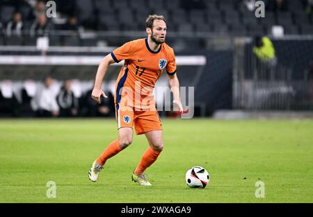 Football, match international, match amical pour l'Euro 2024, Deutsche Bank Park Francfort : Allemagne - pays-Bas ; Daley Blind (NED) Banque D'Images