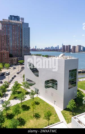 Queens public Library à Hunters point Banque D'Images