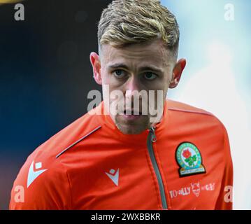 Ewood Park, Blackburn, Royaume-Uni. 29 mars 2024. EFL Championship Football, Blackburn Rovers versus Ipswich Town ; Sammie Szmodics de Blackburn Credit : action plus Sports/Alamy Live News Banque D'Images