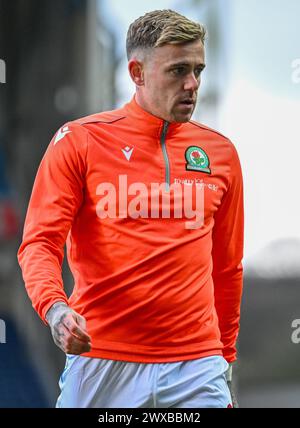 Ewood Park, Blackburn, Royaume-Uni. 29 mars 2024. EFL Championship Football, Blackburn Rovers versus Ipswich Town ; Sammie Szmodics de Blackburn Credit : action plus Sports/Alamy Live News Banque D'Images