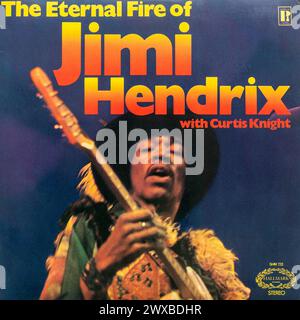 The Eternal Fire of Jimi Hendrix album, pochette vinyle LP Banque D'Images