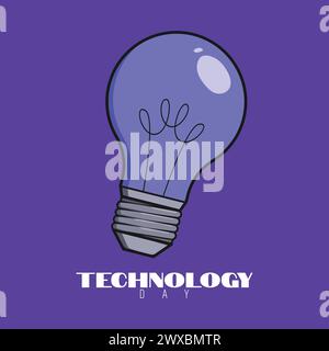 Journée mondiale de la technologie illustration d'icône de vecteur d'icône Journée de l'éducation technologique vecteur de sensibilisation à la science Illustration de Vecteur