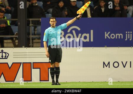 Velsen Zuid, pays-Bas. 29 mars 2024. VELSEN-ZUID, PAYS-BAS - MARS 29 : lors du match néerlandais Keuken Kampioen Divisie entre Telstar et Jong FC Utrecht au 711 Stadion le 29 mars 2024 à Velsen-Zuid, pays-Bas. (Photo de Gerard Spaans/Orange Pictures) crédit : Orange pics BV/Alamy Live News Banque D'Images