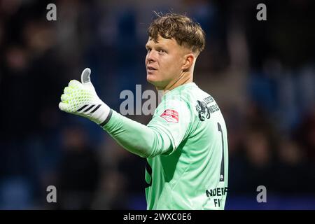 VELSEN, 29-03-2024, 711 Stadion. Football néerlandais, Keuken Kampioen Divisie, KKD, saison 2023/2024. Le gardien de but Telstar Ronald Koeman pendant le jeu Telstar - Jong FC Utrecht. Crédit : Pro Shots/Alamy Live News Banque D'Images