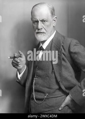 SIGMUND FREUD (1856-1939) neurologue et psychanalyste autrichien vers 1920 Banque D'Images