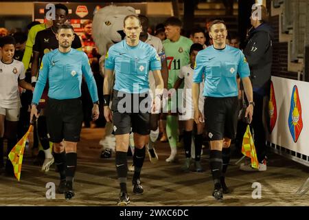 Velsen Zuid, pays-Bas. 29 mars 2024. VELSEN-ZUID, PAYS-BAS - MARS 29 : lors du match néerlandais Keuken Kampioen Divisie entre Telstar et Jong FC Utrecht au 711 Stadion le 29 mars 2024 à Velsen-Zuid, pays-Bas. (Photo de Gerard Spaans/Orange Pictures) crédit : Orange pics BV/Alamy Live News Banque D'Images