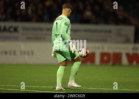 Velsen Zuid, pays-Bas. 29 mars 2024. VELSEN-ZUID, PAYS-BAS - MARS 29 : lors du match néerlandais Keuken Kampioen Divisie entre Telstar et Jong FC Utrecht au 711 Stadion le 29 mars 2024 à Velsen-Zuid, pays-Bas. (Photo de Gerard Spaans/Orange Pictures) crédit : Orange pics BV/Alamy Live News Banque D'Images