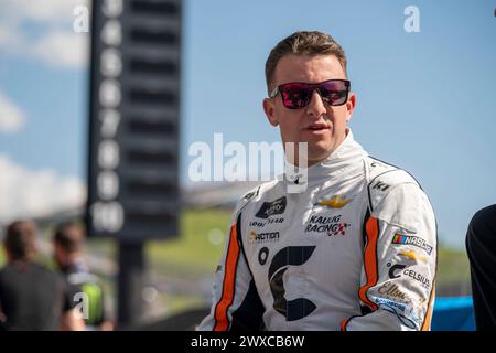 Austin, Texas, États-Unis. 22 mars 2024. AJ Allmendinger prend la piste pour pratiquer pour le Focused Health 250 à Austin, TX, USA. (Crédit image : © Logan T Arce action Sports/ASP) USAGE ÉDITORIAL SEULEMENT! Non destiné à UN USAGE commercial ! Banque D'Images