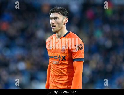 Blackburn, Royaume-Uni. 29 mars 2024. Kieffer Moore d'Ipswich Town, lors du match du Sky Bet Championship Blackburn Rovers vs Ipswich Town à Ewood Park, Blackburn, Royaume-Uni, le 29 mars 2024 (photo par Cody Froggatt/News images) à Blackburn, Royaume-Uni le 29/03/2024. (Photo de Cody Froggatt/News images/Sipa USA) crédit : Sipa USA/Alamy Live News Banque D'Images