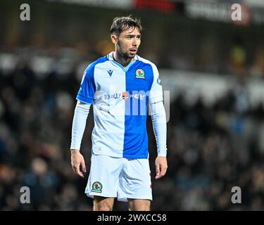 Blackburn, Royaume-Uni. 29 mars 2024. Harry Pickering de Blackburn Rovers, lors du match du Sky Bet Championship Blackburn Rovers vs Ipswich Town à Ewood Park, Blackburn, Royaume-Uni, le 29 mars 2024 (photo par Cody Froggatt/News images) à Blackburn, Royaume-Uni le 29/03/2024. (Photo de Cody Froggatt/News images/Sipa USA) crédit : Sipa USA/Alamy Live News Banque D'Images