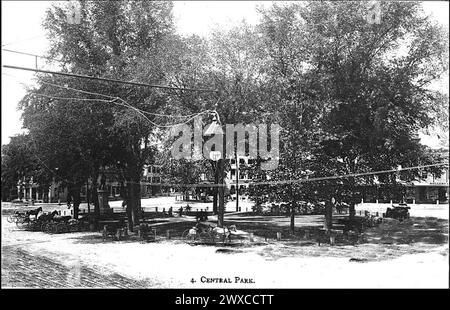 Place centrale à Keene NH Banque D'Images
