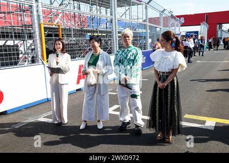 Tokyo, Japon. 30 mars 2024. Gouverneur de Tokyo, Yuriko Koike, lors de l'ePrix de Tokyo 2024, 4ème réunion du Championnat du monde ABB FIA Formula E 2023-24, sur le circuit de Tokyo du 28 au 30 mars 2024 à Tokyo, Japon - photo Florent Gooden/DPPI crédit : DPPI Media/Alamy Live News Banque D'Images