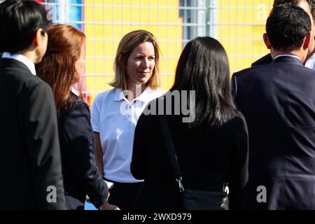 Tokyo, Japon. 30 mars 2024. Natalie Robyn, PDG de la FIA, lors de l'ePrix de Tokyo 2024, 4ème meeting du Championnat du monde ABB FIA Formula E 2023-24, sur le circuit de Tokyo Street du 28 au 30 mars 2024 à Tokyo, Japon - photo Florent Gooden/DPPI crédit : DPPI Media/Alamy Live News Banque D'Images