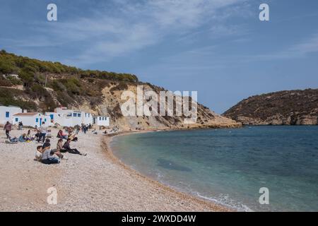 Cala del Portixol in Javea (Xabia), Costa Blanca, Espagne *** Cala del Portixol in Javea (Xabia), Costa Blanca, Espagne Banque D'Images