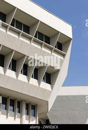 La mairie de Jurong était le siège de la Jurong Town Corporation (JTC). Singapour, construit dans le style moderniste de l'architecture brutaliste Banque D'Images