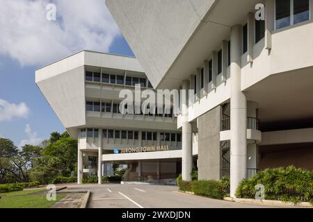 La mairie de Jurong était le siège de la Jurong Town Corporation (JTC). Singapour, construit dans le style moderniste de l'architecture brutaliste Banque D'Images