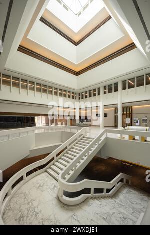 La mairie de Jurong était le siège de la Jurong Town Corporation (JTC). Singapour, construit dans le style moderniste de l'architecture brutaliste Banque D'Images