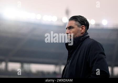 Torino, Italie. 30 mars 2024. Davide Vagnati lors du match de Serie A entre Torino et Monza au Stadio Olimpico Grande Torino à Turin, au nord-ouest de l'Italie - samedi 30 mars 2024. Sport - Soccer . (Photo de Fabio Ferrari/LaPresse) crédit : LaPresse/Alamy Live News Banque D'Images