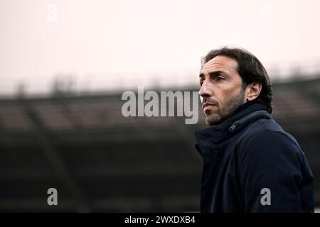 Torino, Italie. 30 mars 2024. Davide Vagnati lors du match de Serie A entre Torino et Monza au Stadio Olimpico Grande Torino à Turin, au nord-ouest de l'Italie - samedi 30 mars 2024. Sport - Soccer . (Photo de Fabio Ferrari/LaPresse) crédit : LaPresse/Alamy Live News Banque D'Images