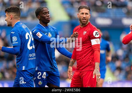 Getafe, Espagne. 30 mars 2024. Espagne la Liga match de football Getafe vs Sevilla au stade El Coliseum à getafe, Madrid. 30 mars 2024 900/cordon Press Credit : CORDON PRESS/Alamy Live News Banque D'Images