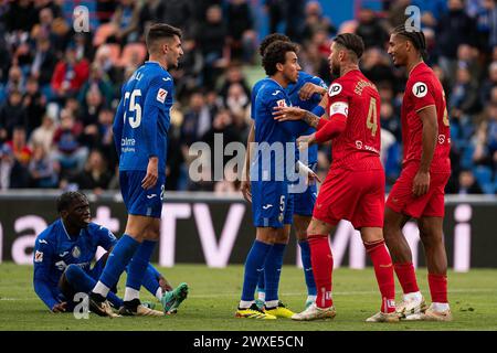 Getafe, Espagne. 30 mars 2024. Espagne la Liga match de football Getafe vs Sevilla au stade El Coliseum à getafe, Madrid. 30 mars 2024 900/cordon Press Credit : CORDON PRESS/Alamy Live News Banque D'Images