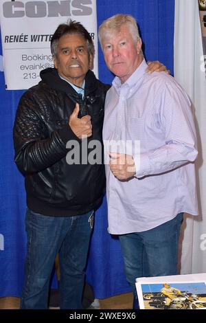 Erik Estrada und Larry Wilcox auf der WonderCon 2024 im Anaheim Convention Center. Anaheim, 29.03.2024 Banque D'Images