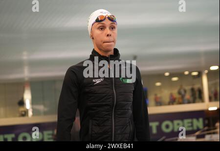 Touati Assia des DAUPHINS TOULOUSE OEC lors du Giant Open 2024, épreuve de natation le 24 mars 2024 au Dôme à Saint-Germain-en-Laye, France - photo Laurent Lairys / DPPI Banque D'Images