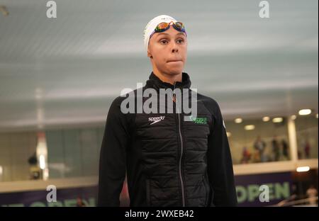 Touati Assia des DAUPHINS TOULOUSE OEC lors du Giant Open 2024, épreuve de natation le 24 mars 2024 au Dôme à Saint-Germain-en-Laye, France - photo Laurent Lairys / DPPI Banque D'Images