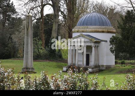 Temple ionique, Chiswick House et jardins Banque D'Images