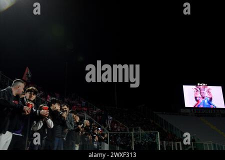 Florence, Italie. 30 mars 2024. Campagne contre le racisme lors du match de Serie a Tim entre la Fiorentina et Milan - Serie A TIM au stade Artemio franchi - Sport, Football - Florence, Italie - dimanche 30 mars 2024 (photo Massimo Paolone/LaPresse) crédit : LaPresse/Alamy Live News Banque D'Images