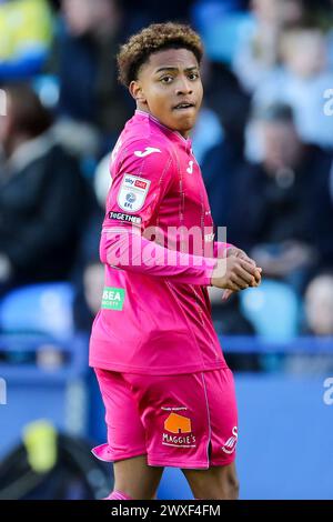 Sheffield, Royaume-Uni. 29 mars 2024. Aimar Govea lors du Sheffield Wednesday FC vs Swansea City AFC Sky Bet EFL Championship match au Hillsborough Stadium, Sheffield, Angleterre, Royaume-Uni le 29 mars 2024 Credit : Every second Media/Alamy Live News Banque D'Images