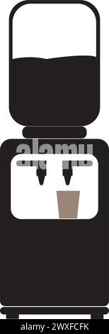icône de distributeur d'eau illustration vectorielle conception de symbole Illustration de Vecteur