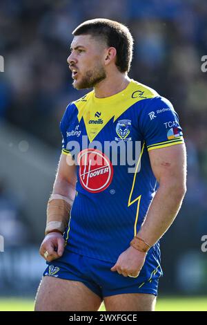 Danny Walker de Warrington Wolves lors du match de Betfred Super League Warrington Wolves vs Catalans Dragons au stade Halliwell Jones, Warrington, Royaume-Uni, 30 mars 2024 (photo de Craig Thomas/News images) Banque D'Images