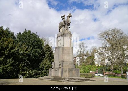Kriegerdenkmal von Franz Prietel, Nerotal, Wiesbaden, Hessen, Deutschland *** Mémorial de guerre de Franz Prietel, Nerotal, Wiesbaden, Hesse, Allemagne Banque D'Images