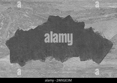 Pinceau coups de pinceau gris motif de conception abstrait pour le texte espace vide échantillon de fond gris. Banque D'Images