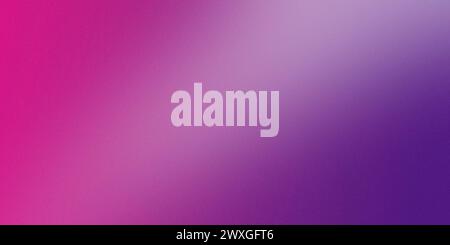 Image de haute qualité présentant un dégradé lisse du rose au violet avec une texture granuleuse subtile Banque D'Images