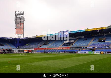 Zwolle, pays-Bas. 31 mars 2024. ZWOLLE, stade Mac3Park, 31-03-2024, saison 2023/2024, Néerlandais Eredivisie. Pendant le match PEC - Ajax, aperçu du stade crédit : Pro Shots/Alamy Live News Banque D'Images