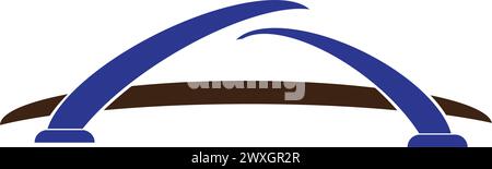 icône de pont de conception simple de vecteur Illustration de Vecteur