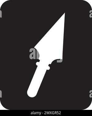 conception de symbole d'illustration vectorielle d'icône de lance Illustration de Vecteur