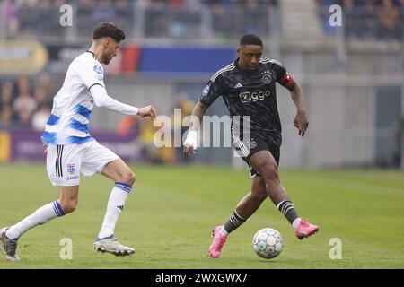 Zwolle, pays-Bas. 31 mars 2024. ZWOLLE, stade Mac3Park, 31-03-2024, saison 2023/2024, Néerlandais Eredivisie Footbal. Joueur d'Ajax Steven Bergwijn dm crédit : Pro Shots/Alamy Live News Banque D'Images