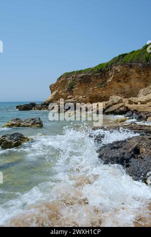 Plage d'Ammes, Céphalonie, Grèce Banque D'Images