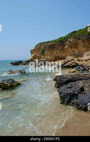 Plage d'Ammes, Céphalonie, Grèce Banque D'Images