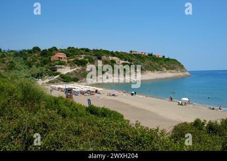 AiHelis Beach, Céphalonie, Grèce Banque D'Images