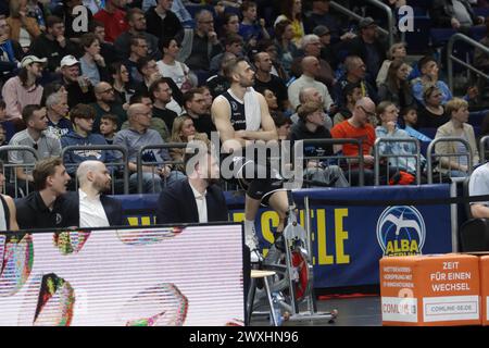 Berlin, Allemagne, 31, mars 2024. Brae Ivey1 lors du match entre Alba Berlin vs Hamburg Towers.. Crédit : Fabideciria/Alamy Live News Banque D'Images