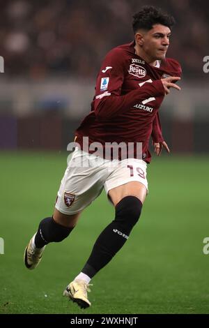 Turin, Italie. 30 mars 2024. Raoul Bellanova du Torino FC lors du match de Serie A au Stadio Grande Torino, Turin. Le crédit photo devrait se lire : Jonathan Moscrop/Sportimage crédit : Sportimage Ltd/Alamy Live News Banque D'Images